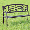 POTTER Black Patio Steel Bench image