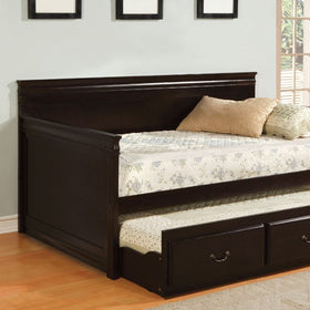 SAHARA Espresso Daybed w/ Twin Trundle, Espresso