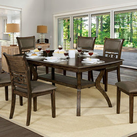 Holly Satin Walnut Dining Table