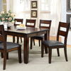 DICKINSON I Dark Cherry Dining Table w/ 18