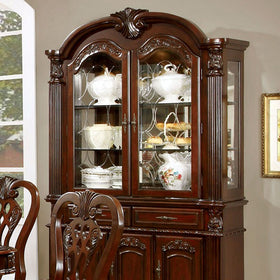 ELANA Brown Cherry Hutch & Buffet, Cherry