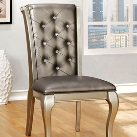 AMINA Champagne Side Chair (2/CTN)