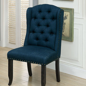 SANIA Antique Black Wingback Chair (2/CTN)