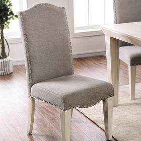 Daniella Gray/Antique White Side Chair (2/CTN)