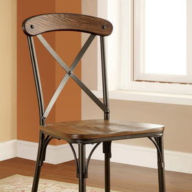 CROSBY Natural Elm/ Bronze Side Chair (2/CTN)