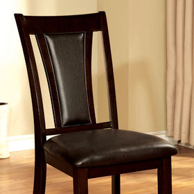 BRENT Dark Cherry/Espresso Side Chair (2/CTN)