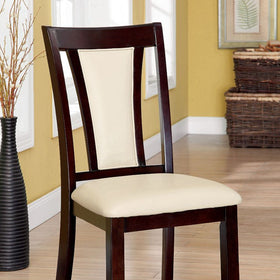 BRENT Dark Cherry/Ivory Side Chair (2/CTN)