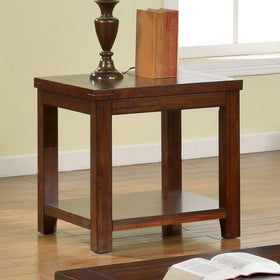 ESTELL Dark Cherry End Table, Cherry