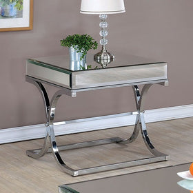 SUNDANCE Chrome End Table, Chrome