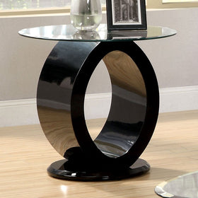 LODIA III Black End Table, Black