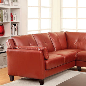 PEEVER Mahogany Red Sectional, Mahogany Red (K/D)