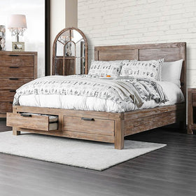 Wynton Weathered Light Oak Cal.King Bed