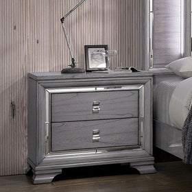 Alanis Light Gray Night Stand