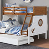 Nautia Twin/Full Bunk Bed Black & White