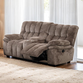 Hieronymus Manual Loveseat Brown