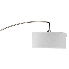 Jess Brushed Steel Arch Lamp