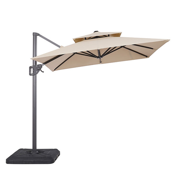 Fida 8 Ft Square Umbrella w/ Double Top + 37