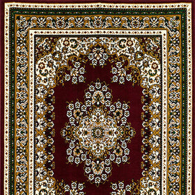 SHINTA Burgundy 5' X 8' Area Rug