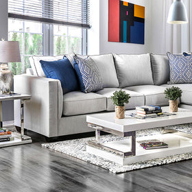 Ornella Light Gray/Blue Sectional