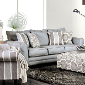 Misty Blue Gray Sofa